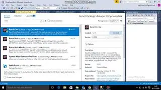 react js in asp .net using NuGet
