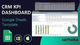 CRM KPI Dashboard Google Sheets Template | Track Customer Relationship Management Performance