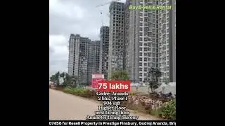 2 bhk in Godrej Ananda phase 1 Resell 904 sqft call 8271207456 for Resell in Prestige, Brigade.