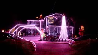 Christmas Lights in Queen Creek, AZ  2012..Gangnam Style and Christmas song..Loop of Lights