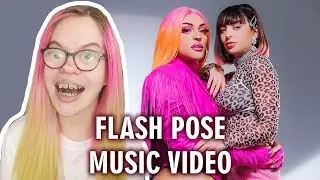 PABLLO VITTAR, CHARLI XCX - FLASH POSE (MUSIC VIDEO REACTION) | Sisley Reacts