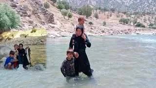 A mother's incredible adventure in the wild Zagros Mountains and crossing a raging river