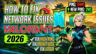 Valorant - How to FIX High Ping, Packet Loss & Jitter on ANY PC 📈