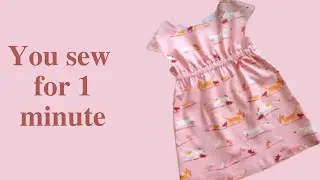 How to sew elastic waist dress  - elastic waist dress