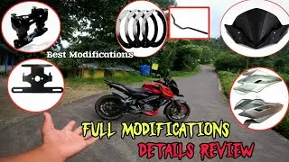 Full Modifications👀 Details Review Of My Pulsar NS 200 !! ( Bs-4 )