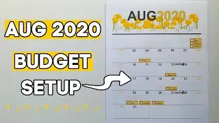 AUGUST 2020 MONTHLY BUDGET | Budget With Me | Budget Setup
