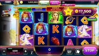#Caesars Slots Free Casino - Wheel of Zeus - 4 Mega Wins - 2900 Coins Lost ! Jesus !  😓