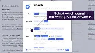 Tech in a Minute: Setting Goals in Grammarly