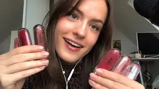 ASMR - lipgloss applications & mouth sounds 💕