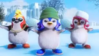 Pengies Dance on Snow - po pow pay dance dance dance