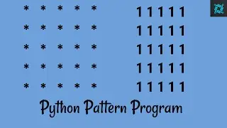 Python pattern printing program 5 | in Hindi | learn an easy method
