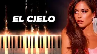 TINI - el cielo - piano karaoke instrumental cover letra