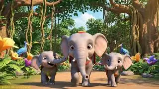 A Little Elephant Went Walking 🐘 | Fun Nursery Rhyme & Kids Song