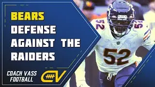The Bears Defense vs. the Las Vegas Raiders (Sean Desai, 1/2-1/4-1/4, Cover 3 Secrets, 40 & Penny)