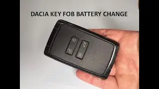 Замена батареи брелока Dacia Duster