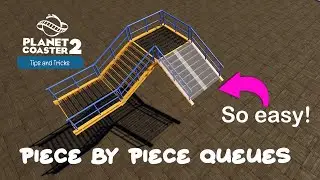 Piece by Piece Queues - Planet Coaster 2