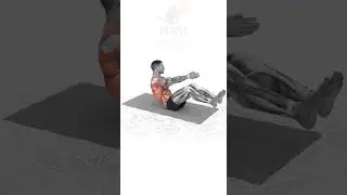 Русский твист с ногами на весу/Russian twist with legs in the air
