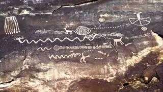 LUCIFER the FALLEN ONE & SUNGOD the SERPENT HOLDER in prehistoric PICTOGRAPHS & PETROGLYPS