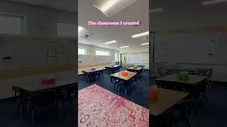 Classroom transformation ✏️🩷✨🪩 #classroom #classroomsetup #classroomtransformation #backtoschool