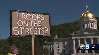 Vermonters protest President Trump's Washington, DC crime crackdown