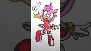 AMY ROSE #art #timelapse #sonic #amyrose #sonicthehedgehog