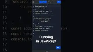 Currying In JavaScript | #shorts #coding 💻