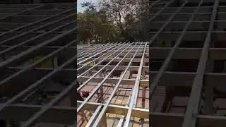 haciendo la estructura met&aacute;lica para el segundo piso del d&uacute;plex con Drywall 🤩. #planosdecasas #short