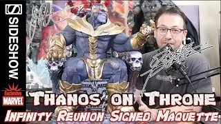 Sideshow Thanos on Throne Infinity Reunion Signed Maquette Review