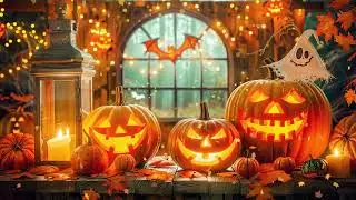 🎃 Pumpkin Lantern Glow | Autumn Halloween Night 🍂 Spooky Ambience 👻 Creepy Halloween Music