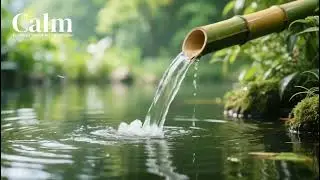 Calm Bamboo Water Flow Sounds | Peaceful Nature Sound for Deep Meditation & Relaxation