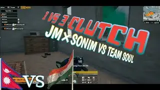 JM&times;SONIM VS TEAM SOUL//1 VS 3 clutch//PMPL scrims season 2 match day 7 //Vivendi map