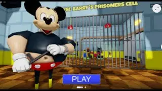 [NEW!] MICKEY MOUSE BARRYʼS PRISON RUN OBBY#rblx #roblox