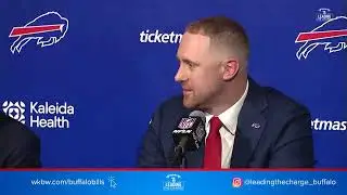 Joe Brady addresses media for first time as Buffalo Bills head coach