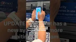 Walmart new system uses phones to open locked stuff without using keys. #shorts #walmart #technology