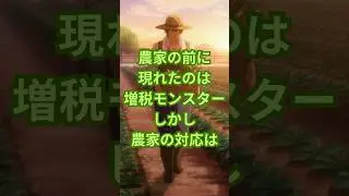 農家の前に現れたのは増税モンスター。しかし農家の対応は　#農家　#増税　#モンスター　#選挙