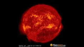 21 Jan - 22 Jan: 24 Hour Solar Activity (Earth Facing; Solar Storm, Sunspot, Solar Flare, CME)