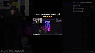Glxstenn rates my rizz 😭😭😭🔥 #youtubeshorts #shorts #rizz #tiktok #twitch ✨