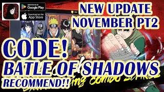 NEW UPDATE !! 2 GIFTCODES KONOHA: LEGEND OF THE NINJA || BATTLE OF SHADOWS GIFT CODE NOVEMBER PART 2