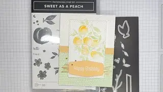 Stampin&rsquo; Up! Sweet As A Peach  Birthday Card Tutorial