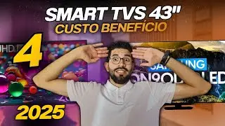 EITA! Qual MELHOR TV 43 Polegadas Smart de 2025? | As 4 Melhores Televis&atilde;o 43 Polegadas.