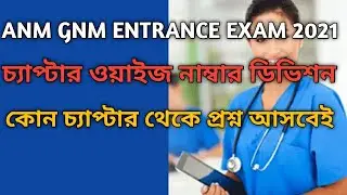 gnm anm entrance exam preparation syllabus 2021