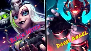 Black Witch and Dark Angel Gameplay | Level 1 Player | Castle Crush