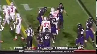 Adolphus Washington - Ohio State Football - DT / DE - 2013 Northwestern Game