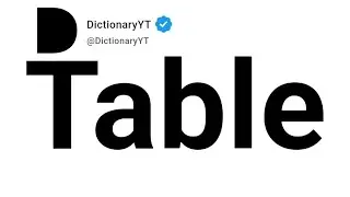 Table Meaning in Portuguese