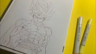 200 subs special!! Drawing Goku!