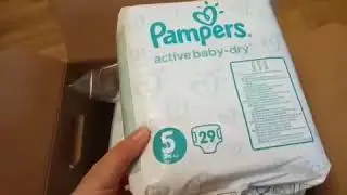 Распаковка Pampers active baby-dry 5 из Rozetka.com.ua