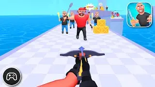 Hit Master 3D - Gameplay Walkthrough Part 1 - Survival Game Levels 1-4 (iOS, Android)