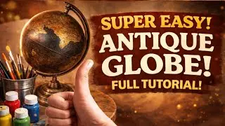 #making antique globe 🌍 🤯😱 l How to make antique globe l Easy DIY l How to make globe l CRAFTOPIA