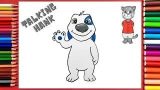How to Draw Talking Hank Easy | Talking Tom