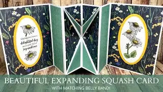 😍 BEAUTIFUL 😍 Expanding Centre Squash Card